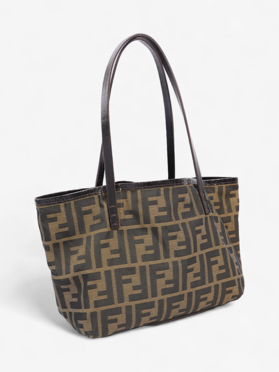 Fendi Zucca Handbag Brown Canvas Image 10