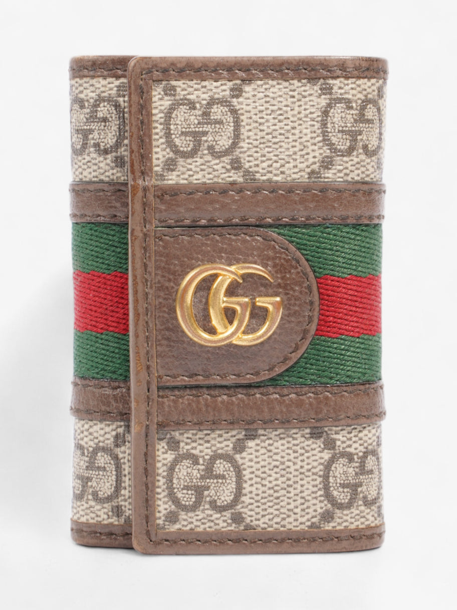 Gucci GG Web Key Case Supreme Print Image 1