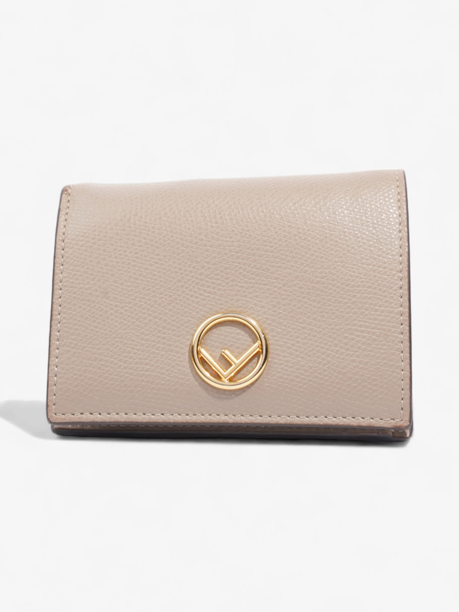 Fendi F is Fendi Compact Wallet Nude Leather Image 1