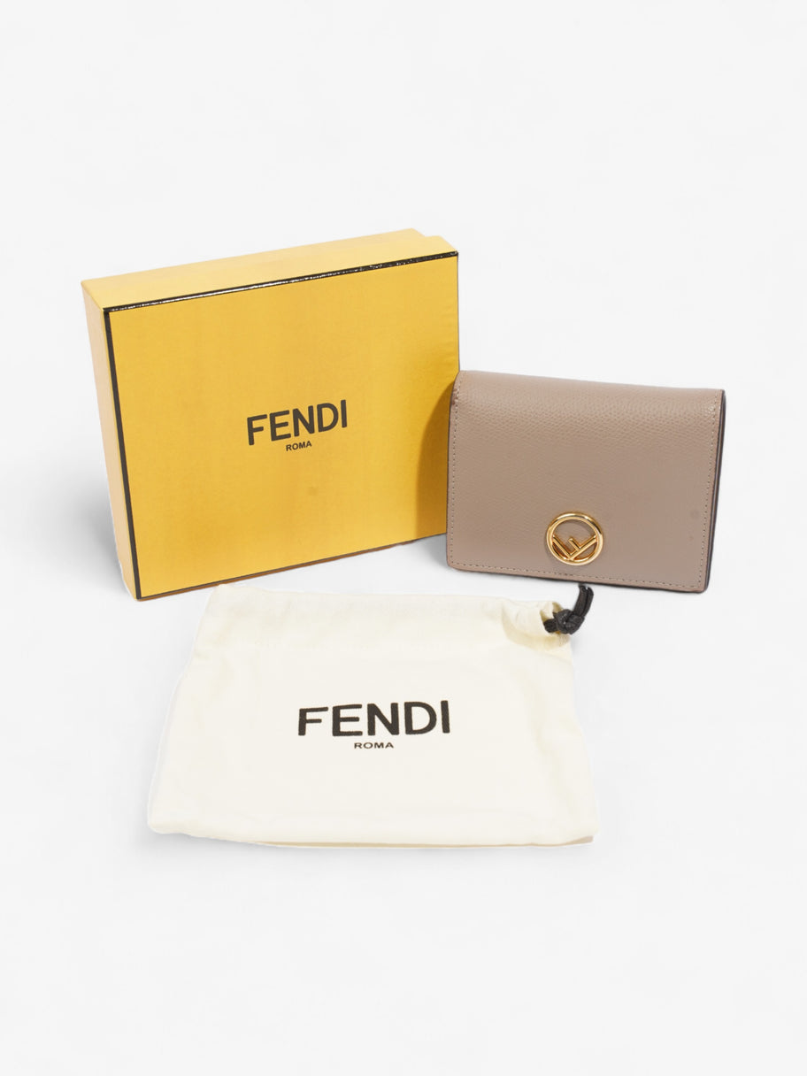 Fendi F is Fendi Compact Wallet Nude Leather Image 6