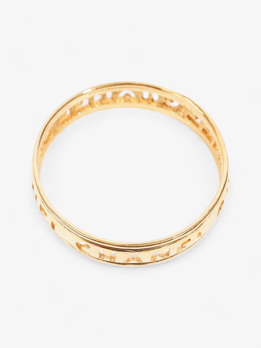 Chloe Logo Bangle Gold Base Metal Image 2