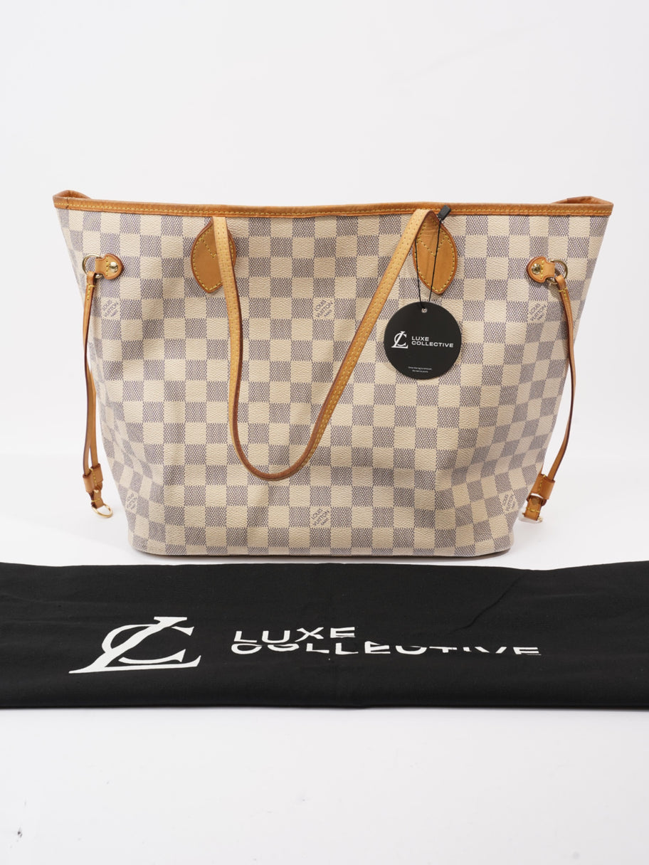 Louis Vuitton Neverfull Damier Azur Coated Canvas MM Image 9