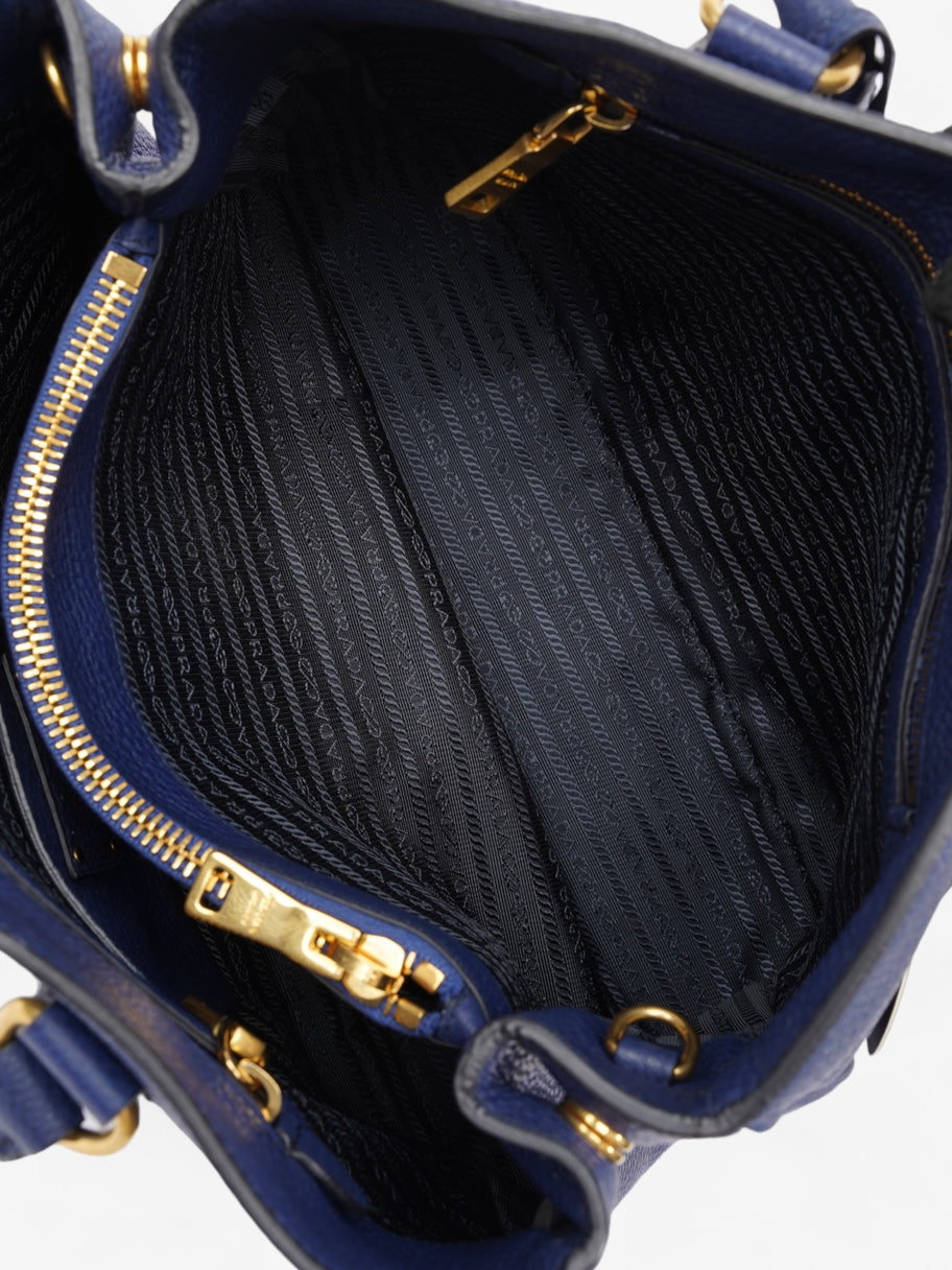 Prada Vitello Daino  Blue  Saffiano Leather Image 9