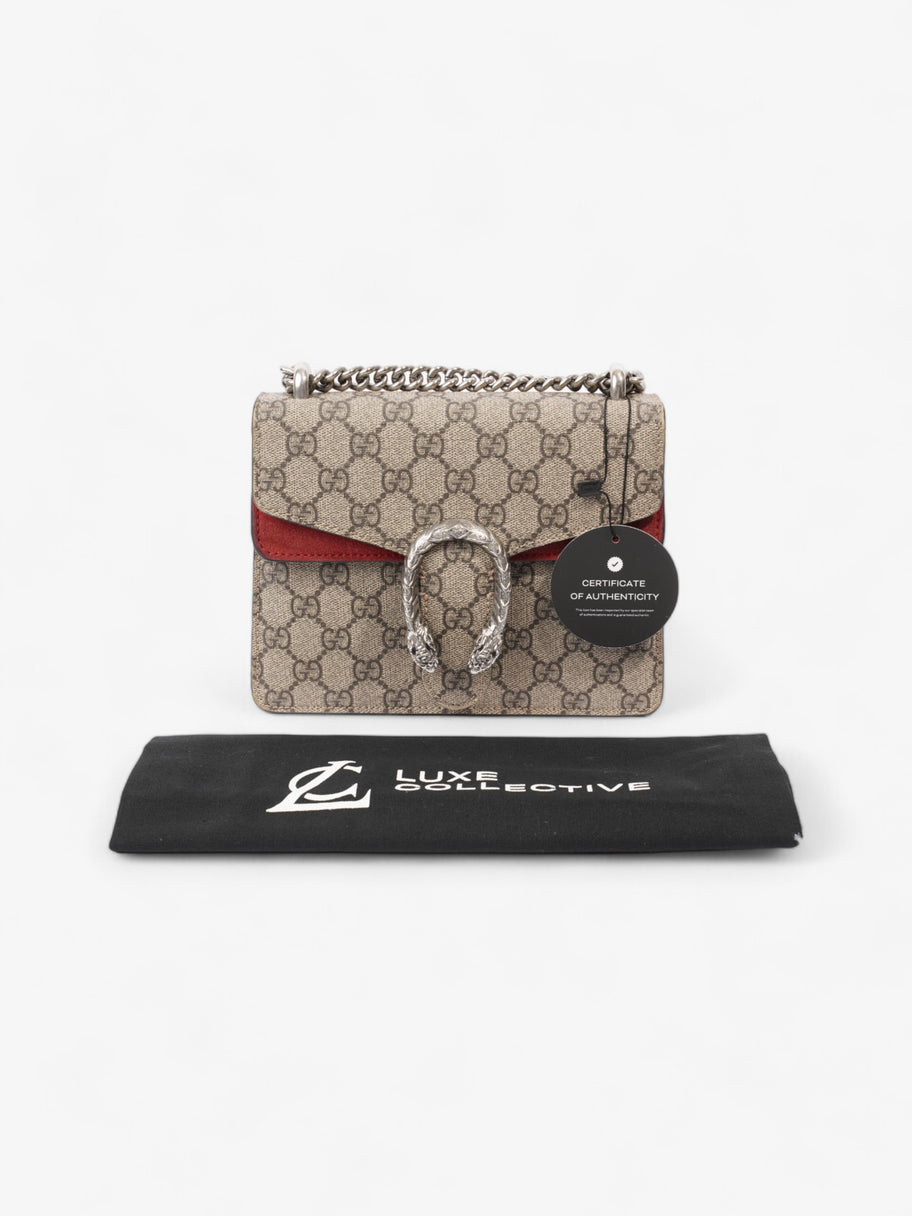 Gucci Dionysus Supreme Print / Red Coated Canvas Mini Image 9