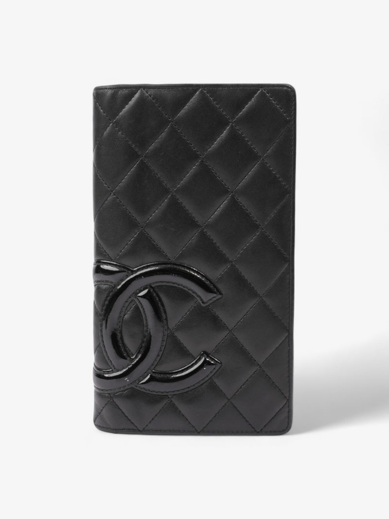  Chanel Cambon Line Lam Wallet Black Leather