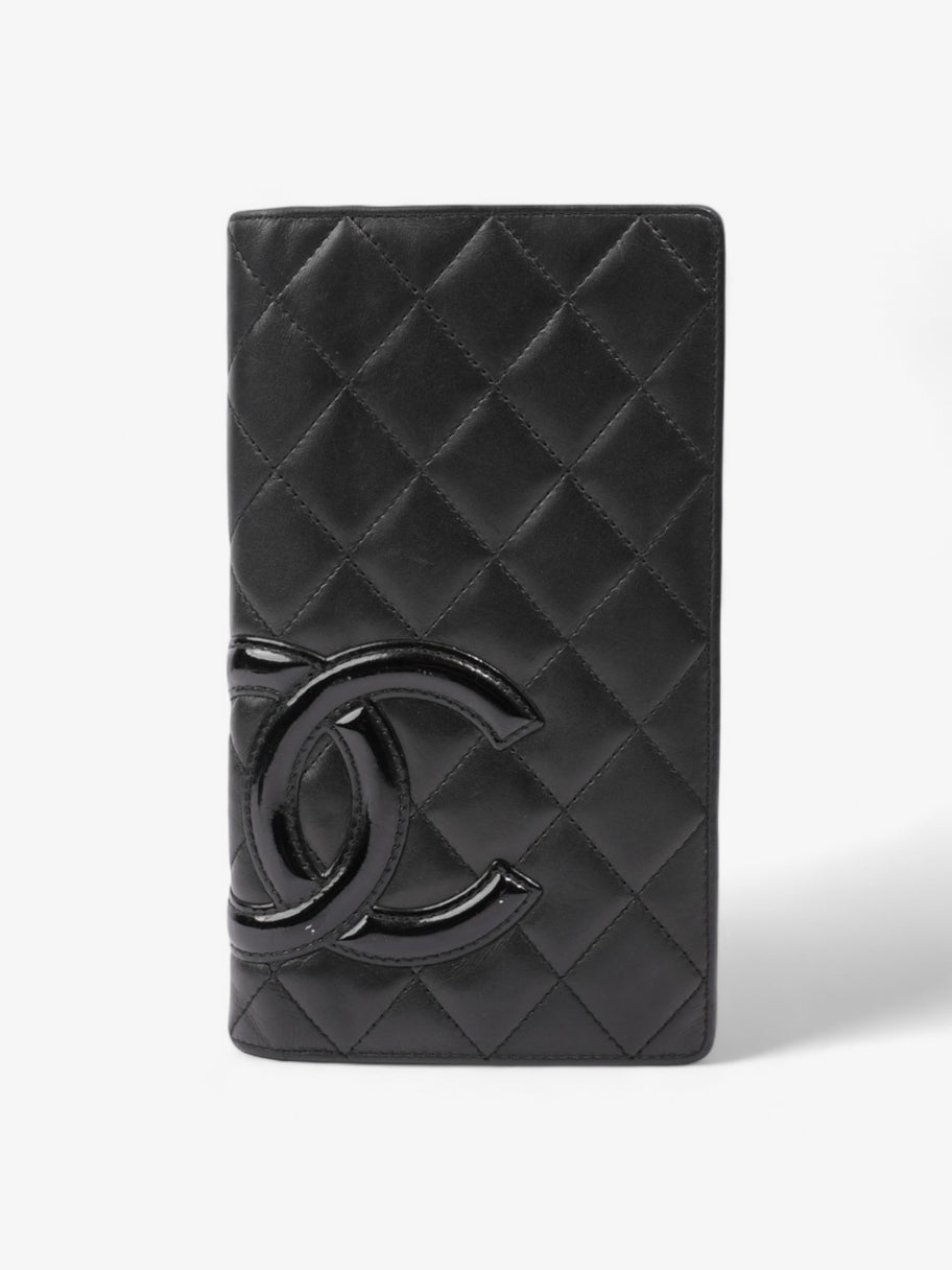 Chanel Cambon Line Lam Wallet Black Leather Image 1