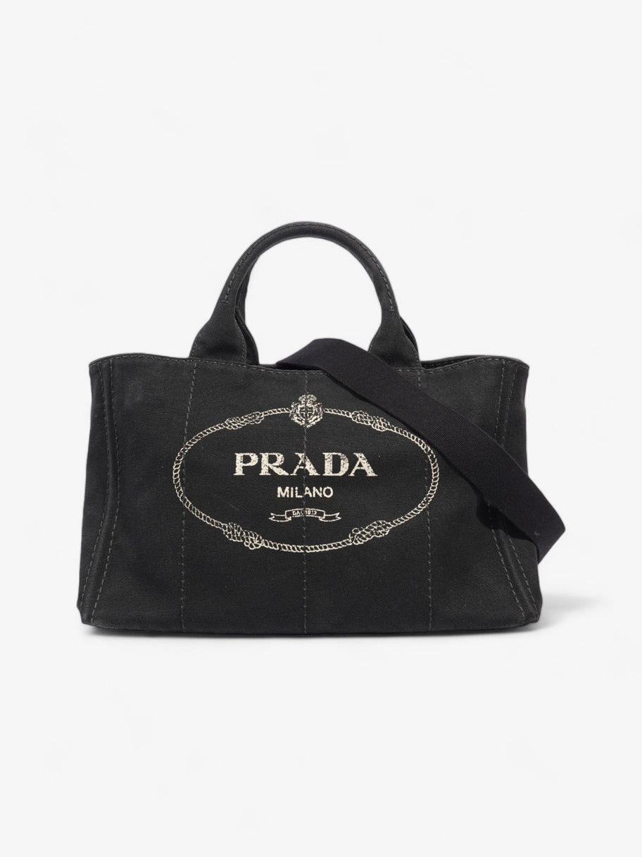 Prada Canapa Logo Black Canvas Image 1