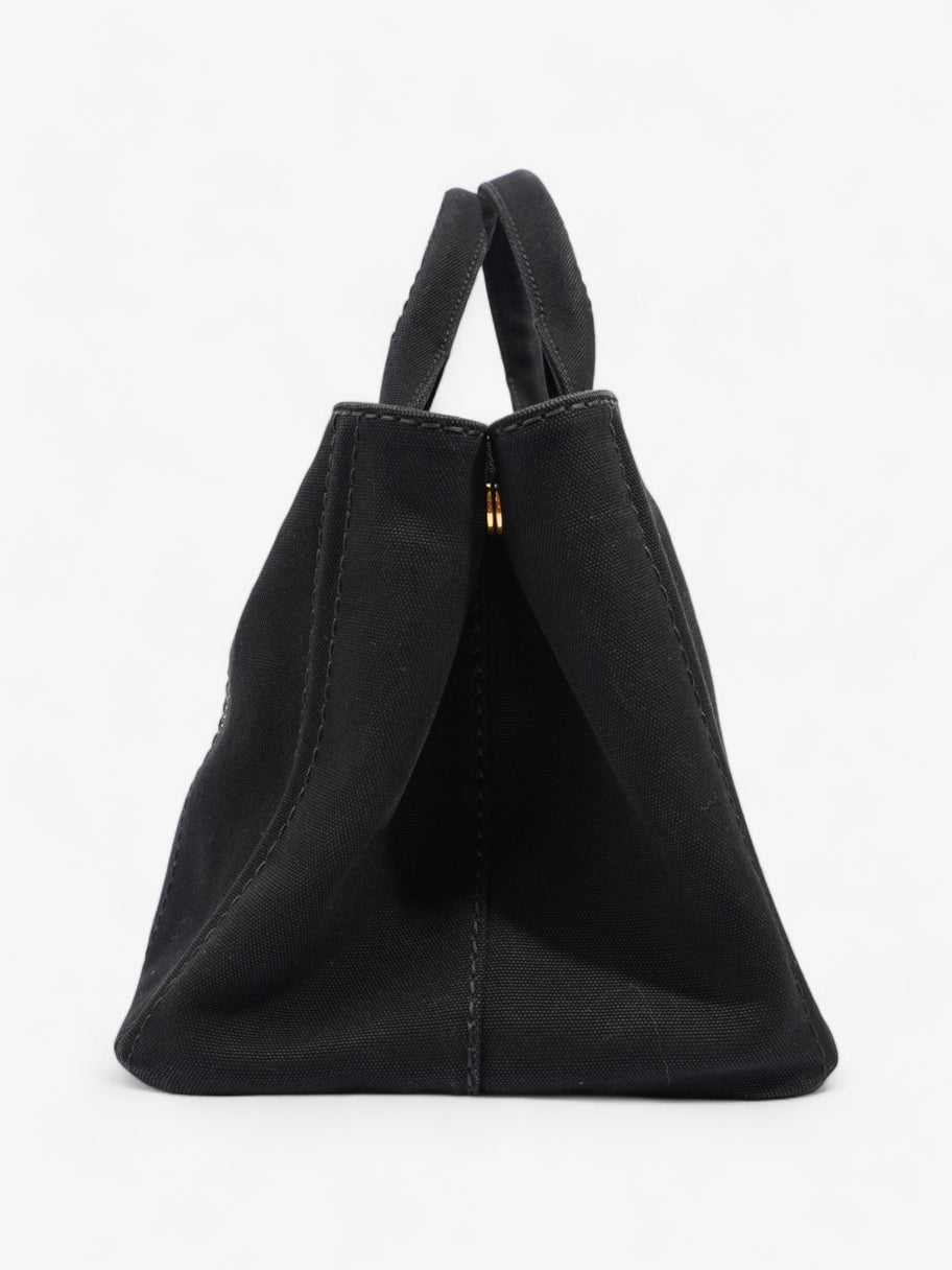 Prada Canapa Logo Black Canvas Image 3