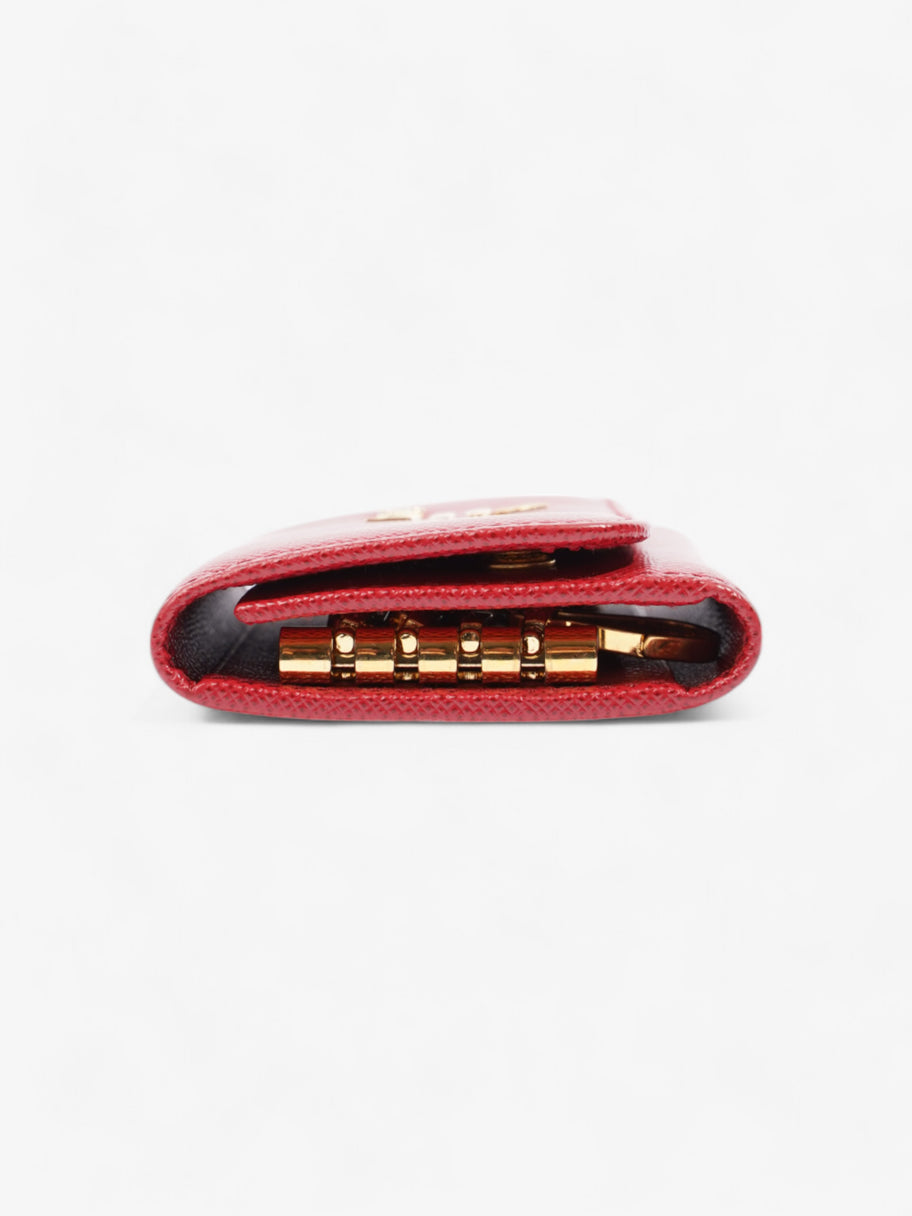 Prada Key Case Red Saffiano Leather Image 3