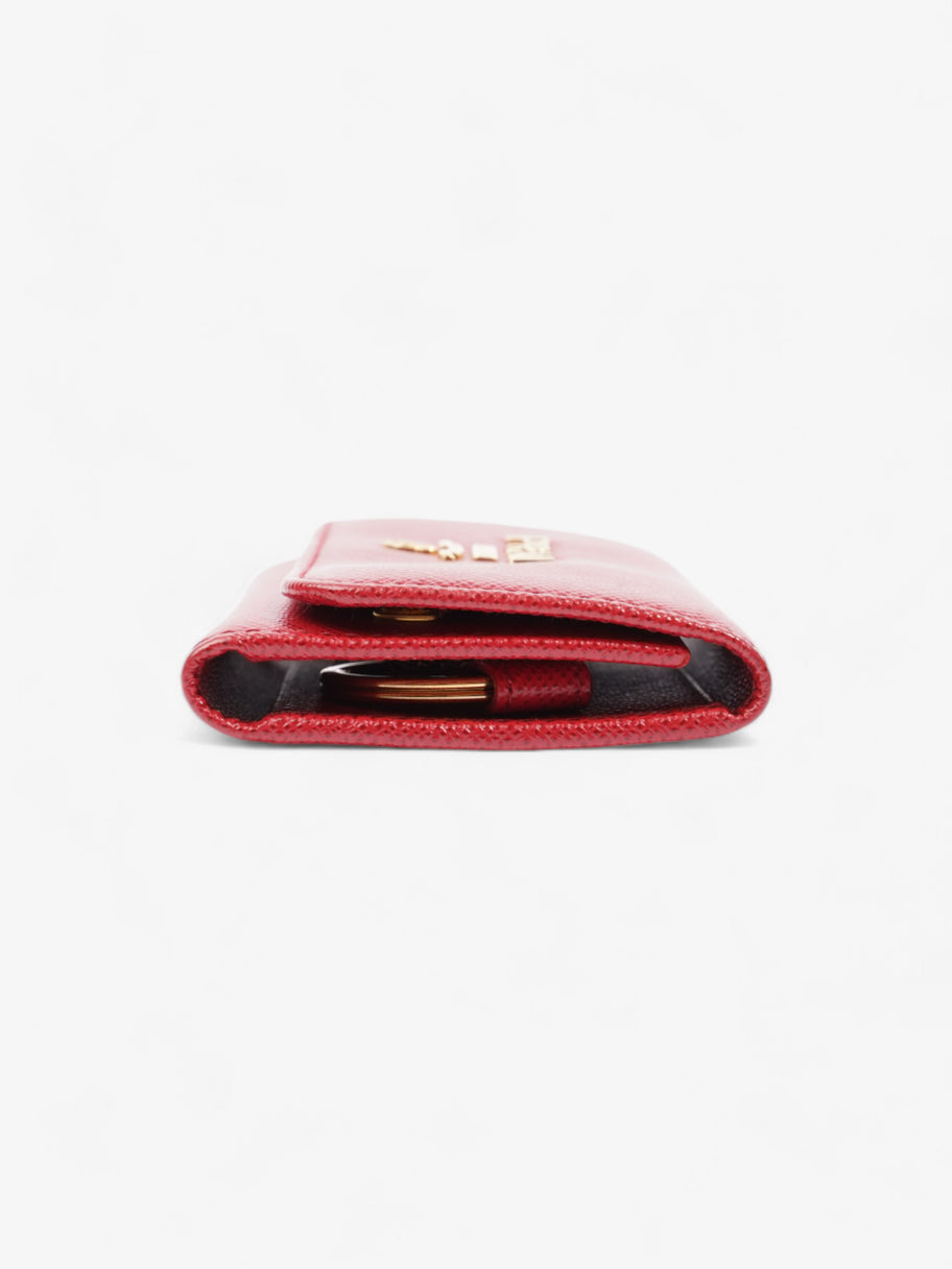 Prada Key Case Red Saffiano Leather Image 4