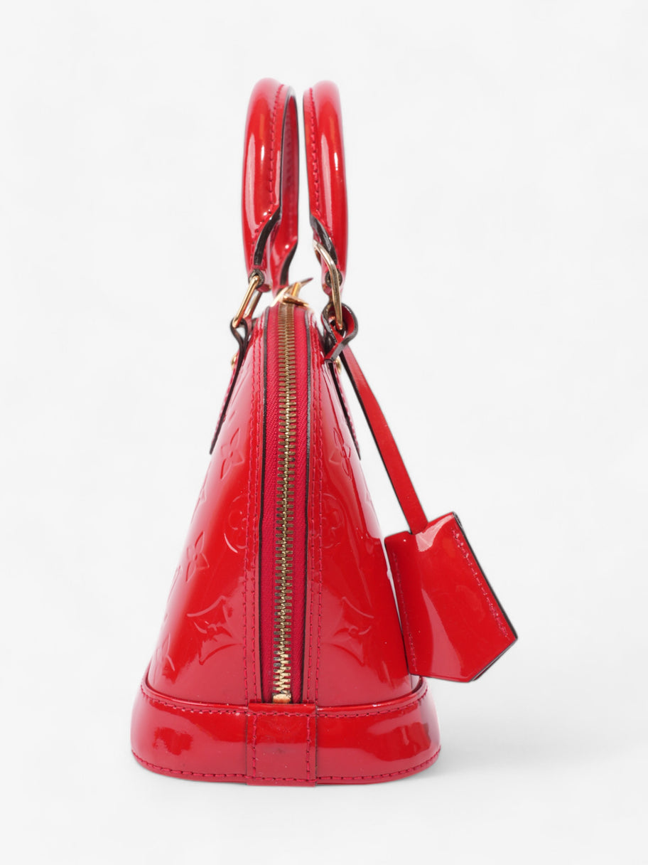 Louis Vuitton Alma Red Vernis Leather BB Image 5