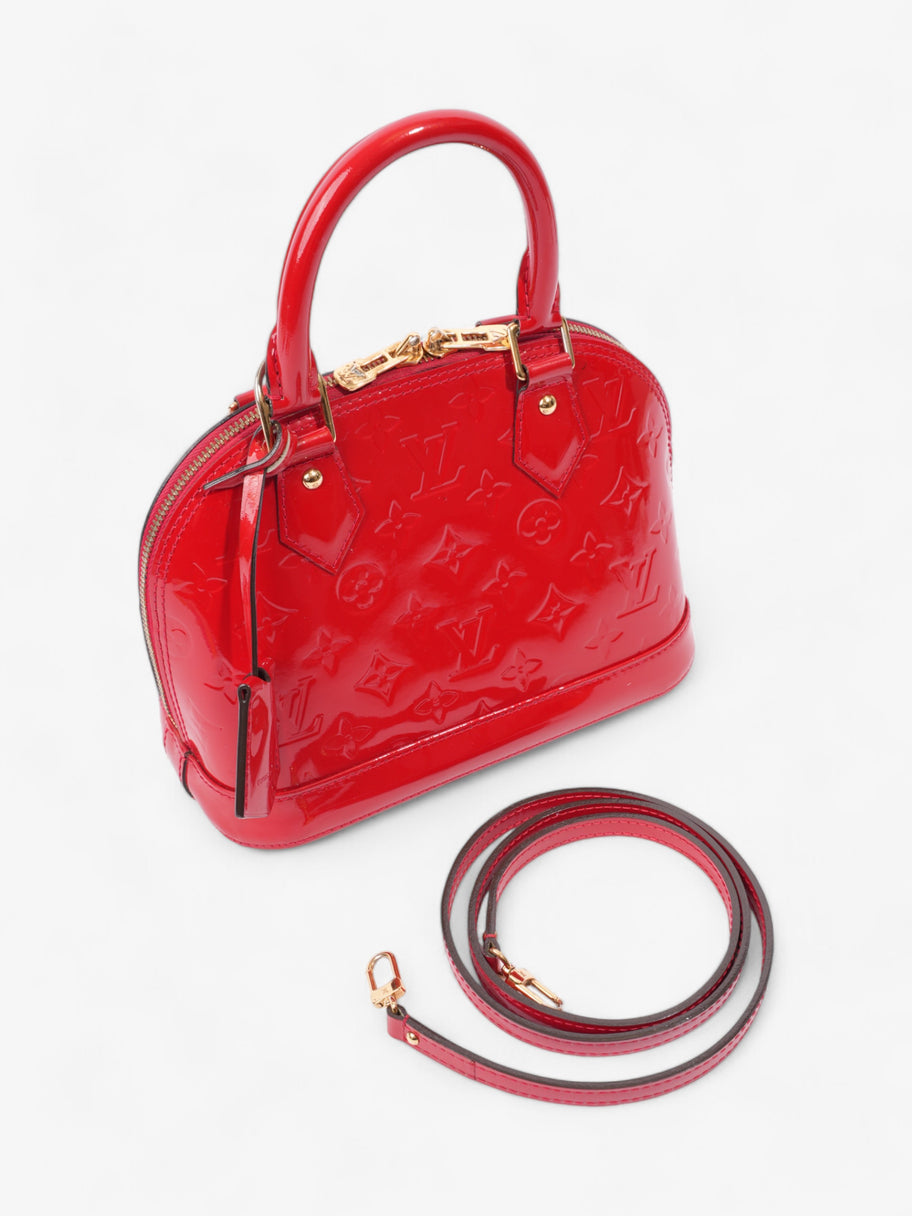 Louis Vuitton Alma Red Vernis Leather BB Image 7