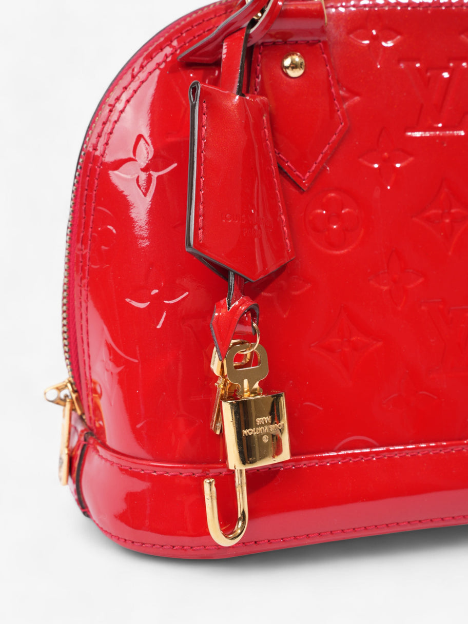 Louis Vuitton Alma Red Vernis Leather BB Image 8