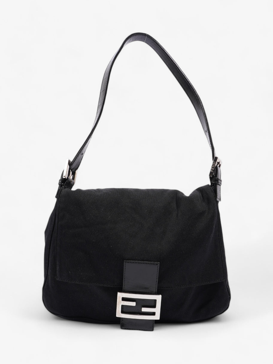 Fendi Mamma Baguette Black Canvas Image 1