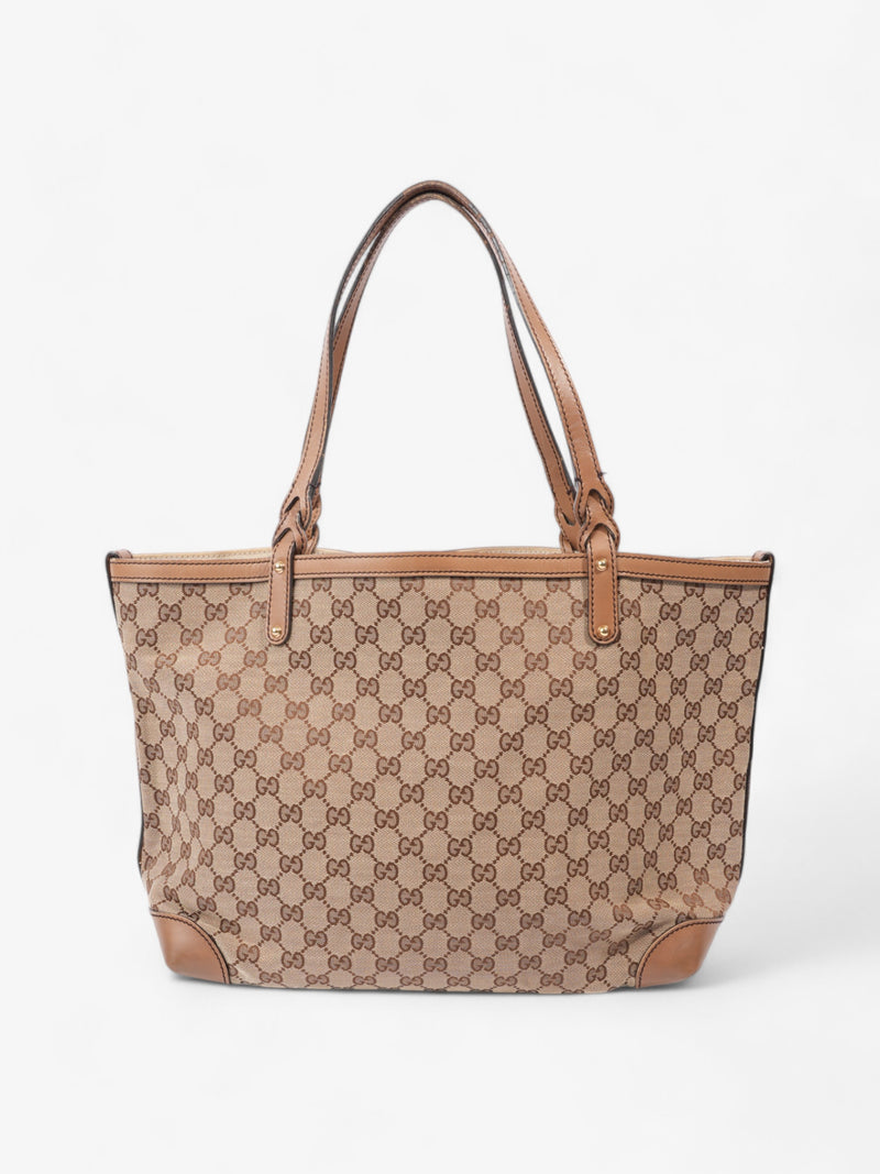  Gucci Tote Beige / Brown Canvas