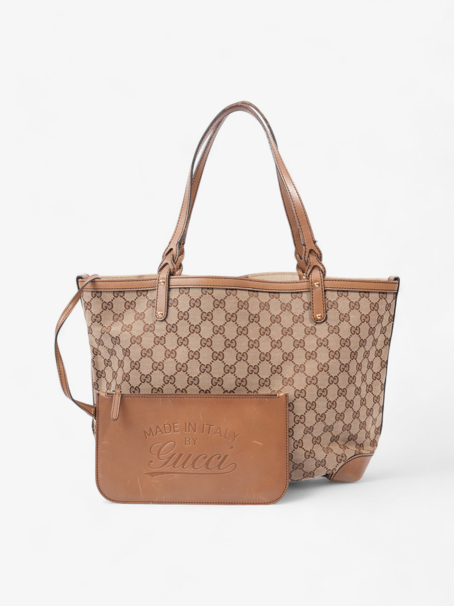 Gucci Tote Beige / Brown Canvas Image 4