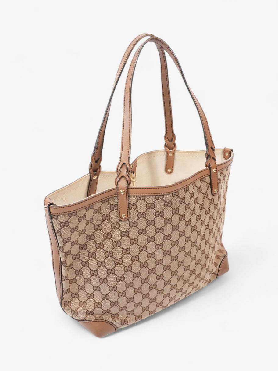 Gucci Tote Beige / Brown Canvas Image 8