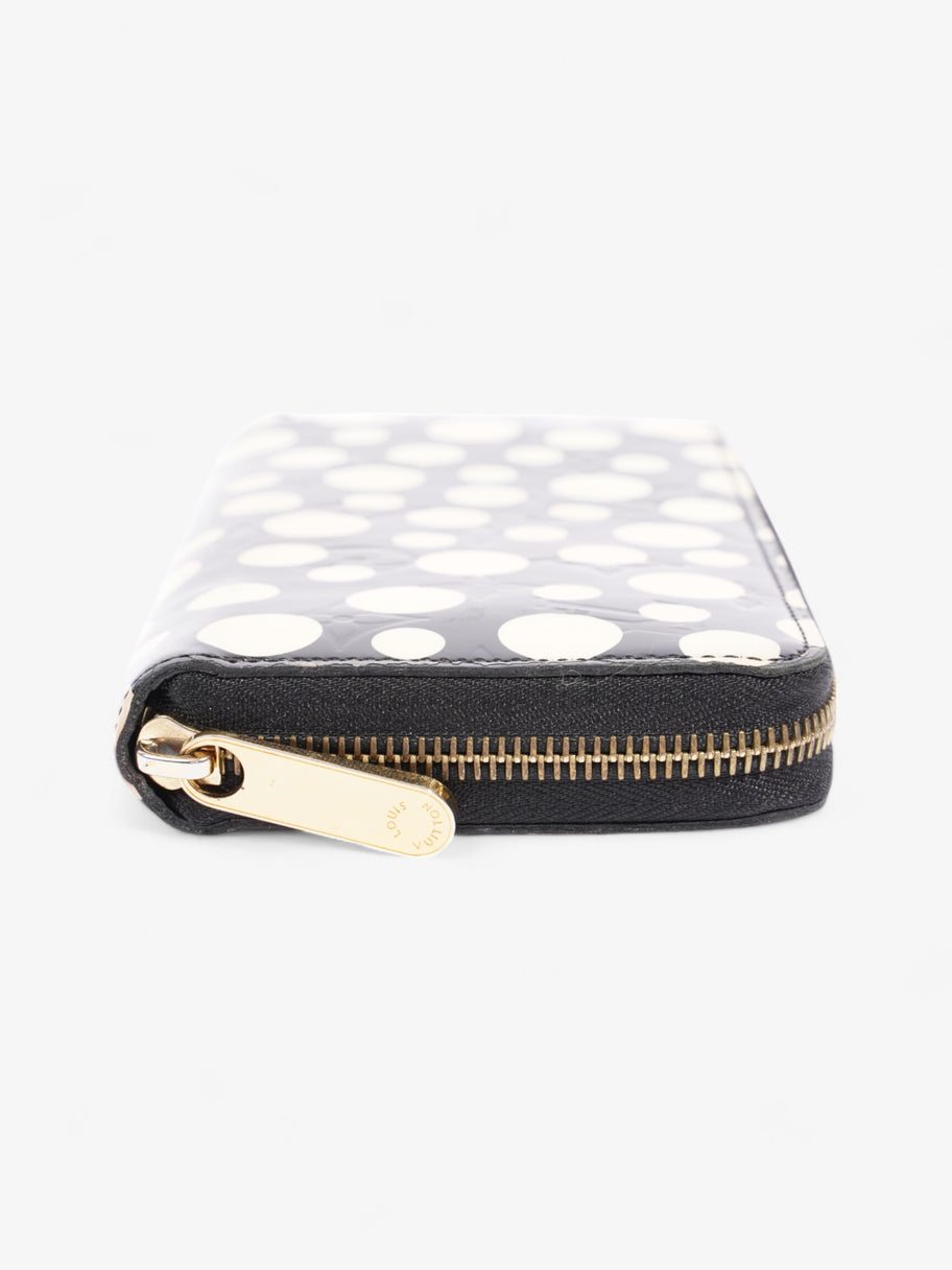 Louis Vuitton x Yayoi Kusama Infinity Zippy Wallet Black / Cream Patent Leather Image 3