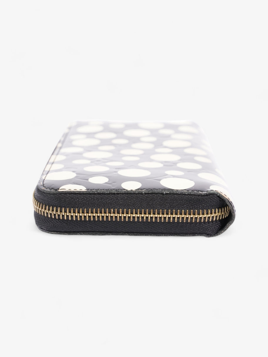 Louis Vuitton x Yayoi Kusama Infinity Zippy Wallet Black / Cream Patent Leather Image 4