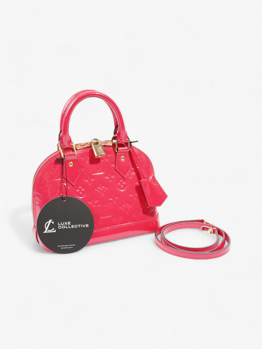 Louis Vuitton Alma Pink Vernis Leather BB Image 9