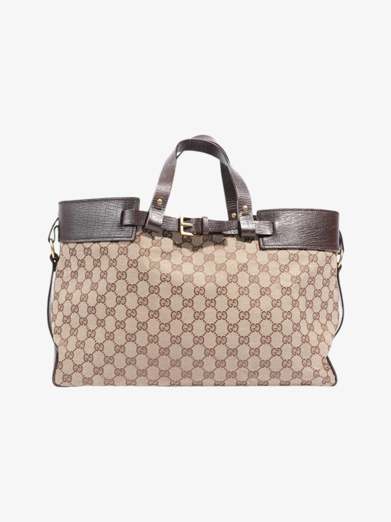  Gucci Tote Beige / Brown Canvas