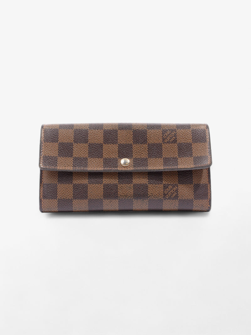  Louis Vuitton Sarah Wallet Damier Ebene Coated Canvas