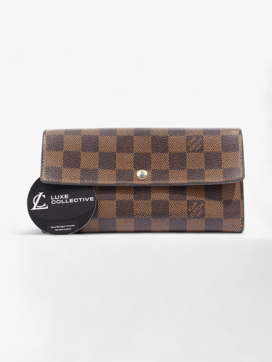 Louis Vuitton Sarah Wallet Damier Ebene Coated Canvas Image 7