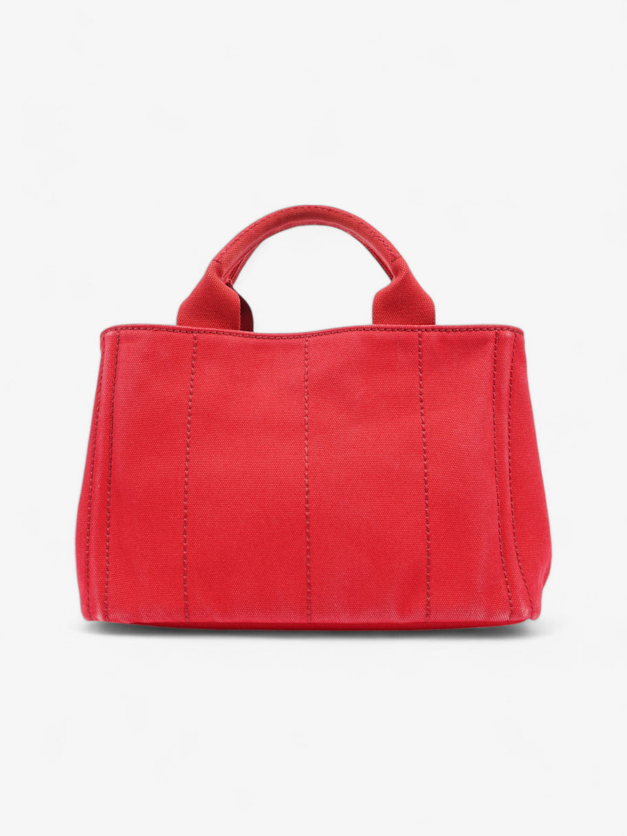 Prada Canapa Tote Red Cotton Image 4