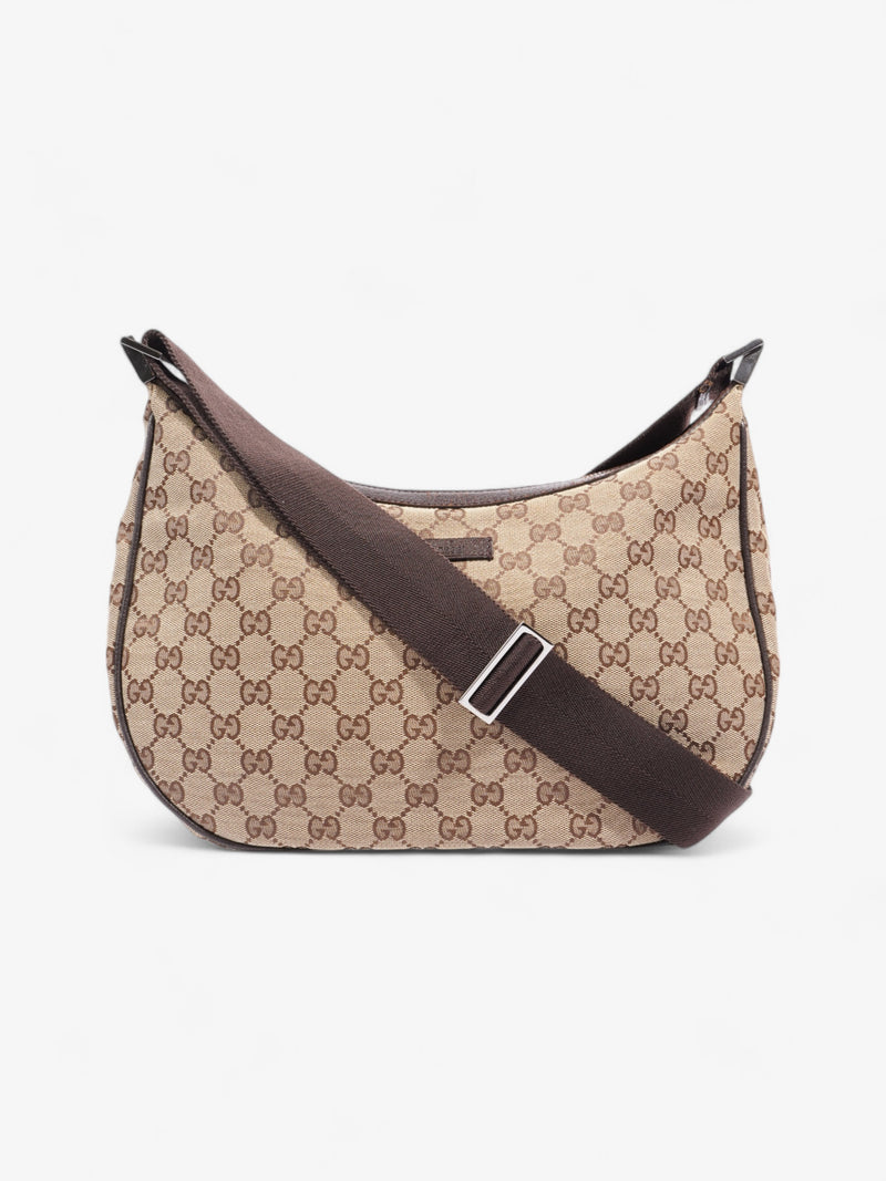  Gucci GG Canvas Shoulder Bag Beige / Brown Canvas