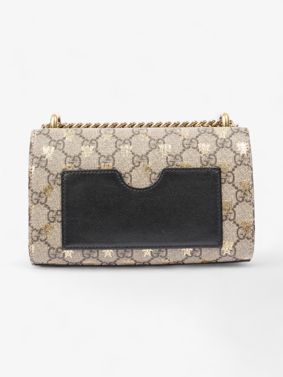 Gucci Padlock Bees GG Supreme / Black / Gold Coated Canvas Small Image 4