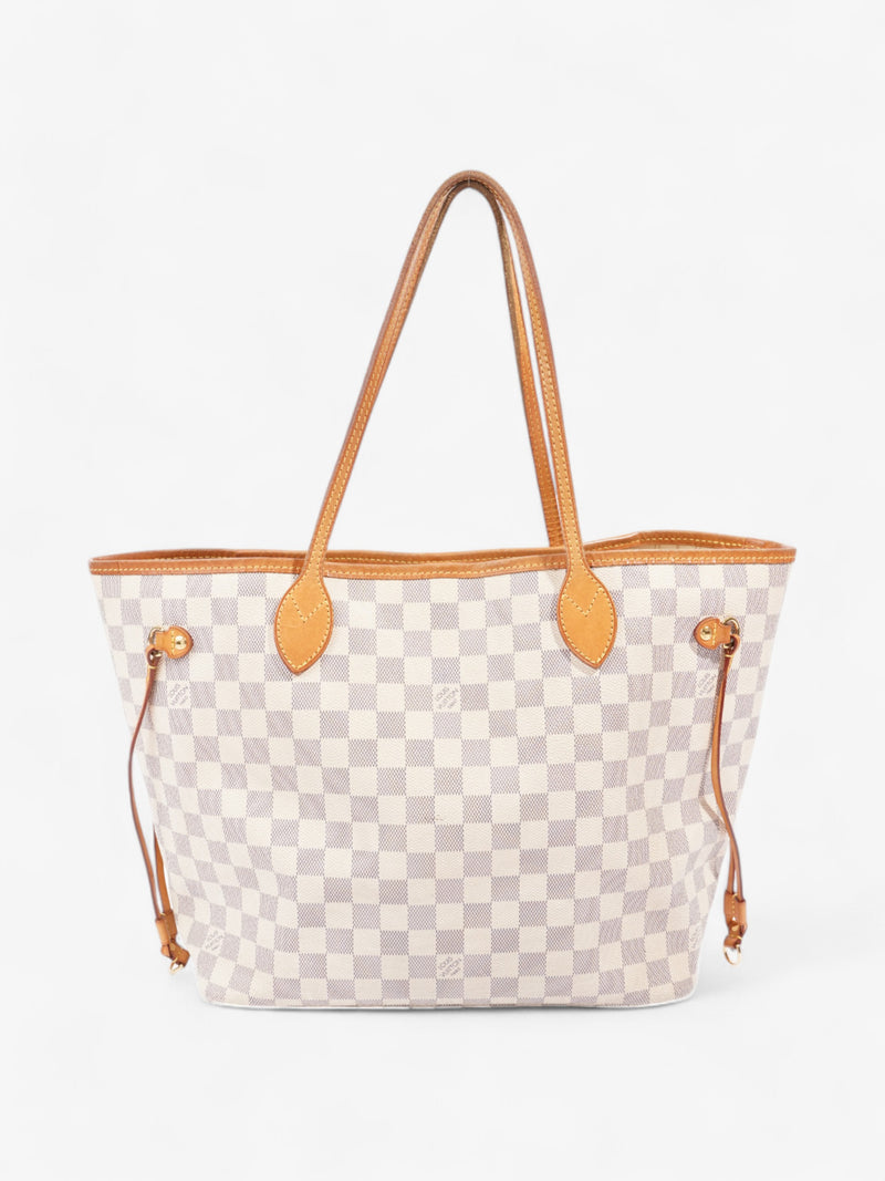  Louis Vuitton Neverfull Damier Azur Coated Canvas MM