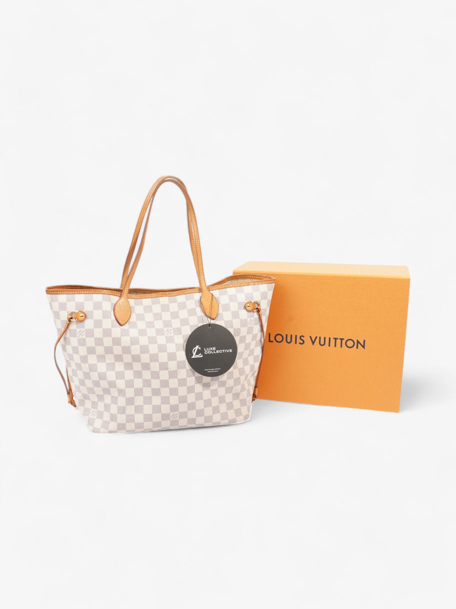 Louis Vuitton Neverfull Damier Azur Coated Canvas MM Image 8