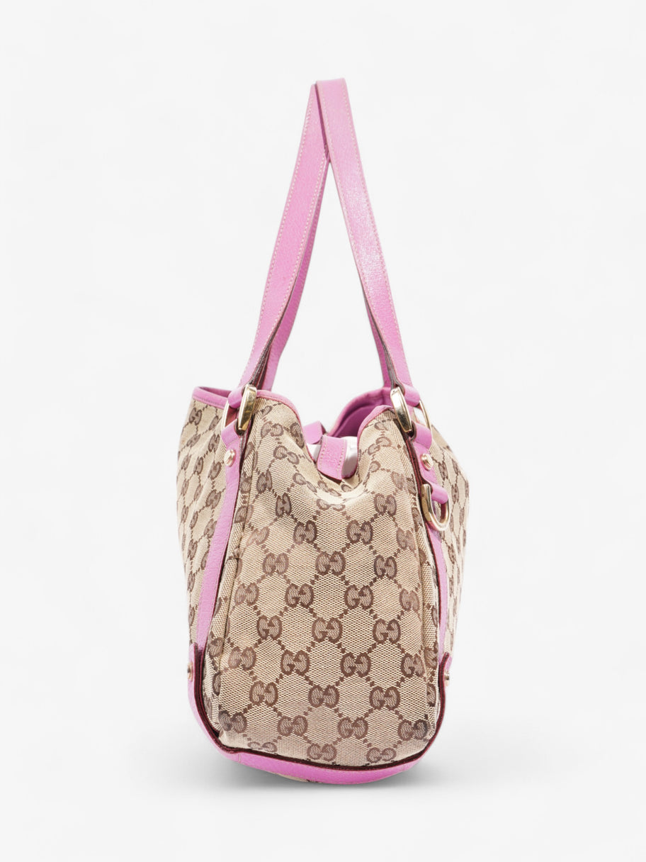 Gucci Tote Bag Supreme Pink Canvas Luxe Collective