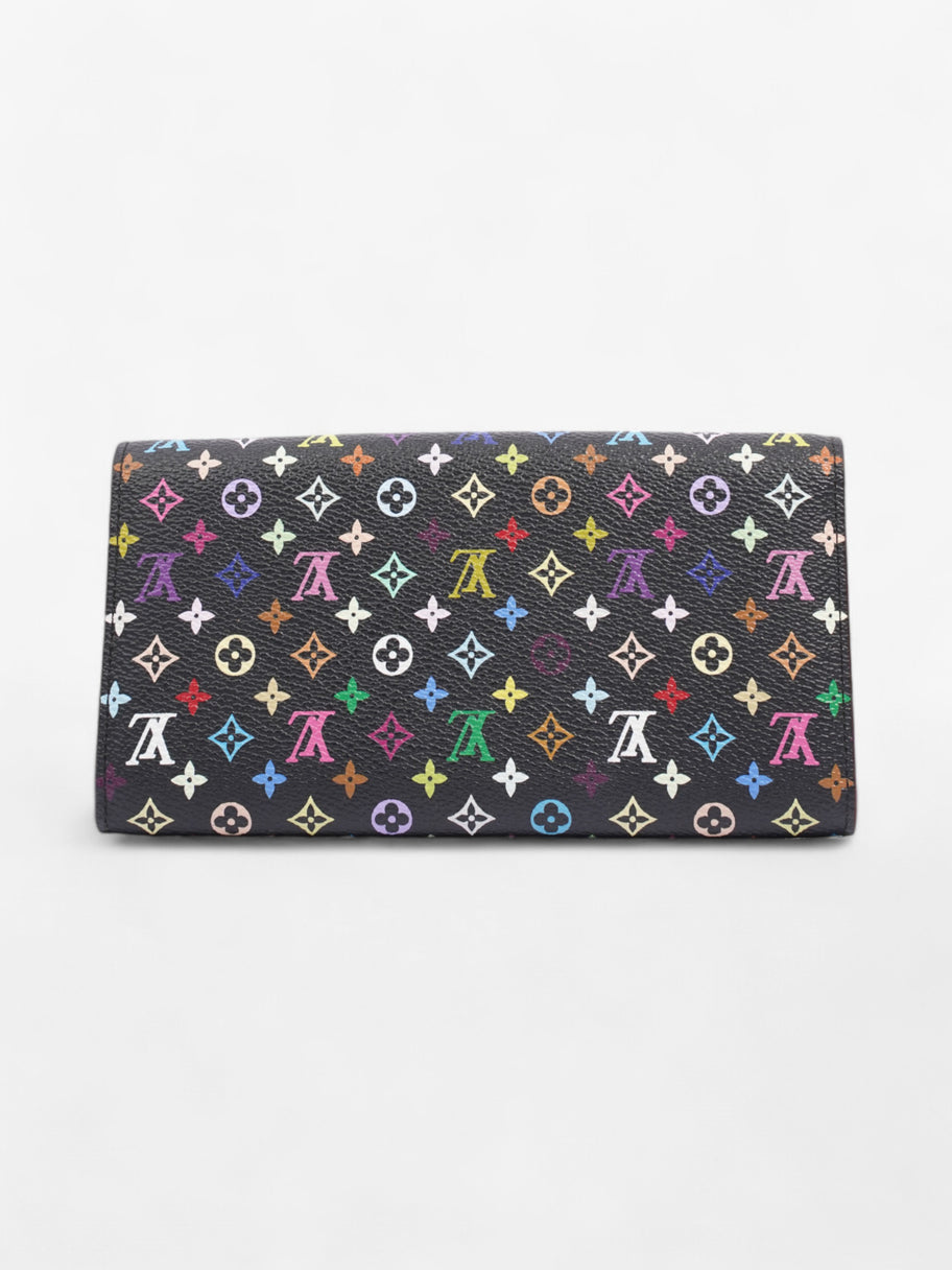 Louis Vuitton Sarah Wallet Black / Multicolour Coated Canvas Image 3