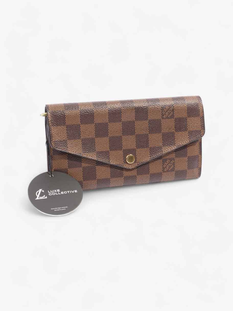 Louis Vuitton Sarah Wallet Damier Ebene Coated Canvas Image 14