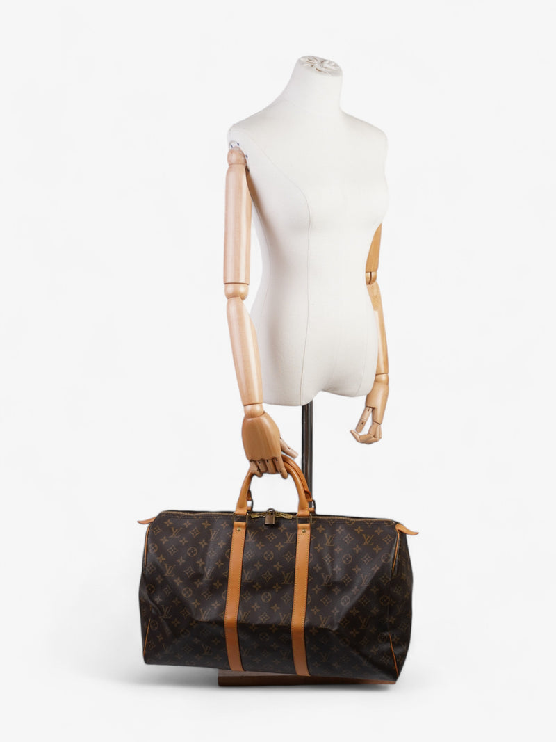  Louis Vuitton Keepall Monogram Coated Canvas 50