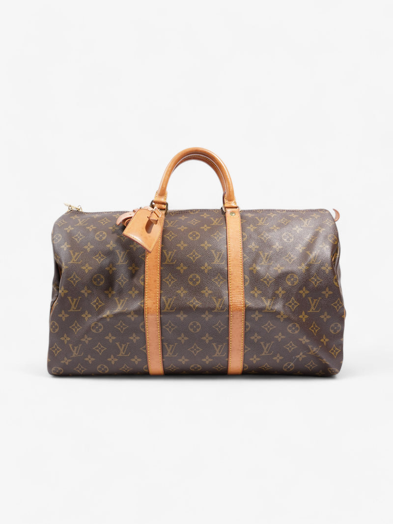  Louis Vuitton Keepall  Monogram Coated Canvas 50