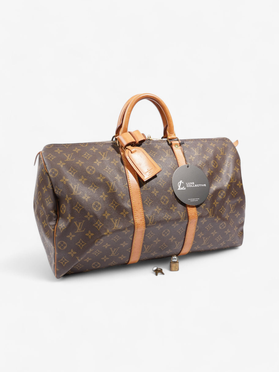 Louis Vuitton Keepall  Monogram Coated Canvas 50 Image 11