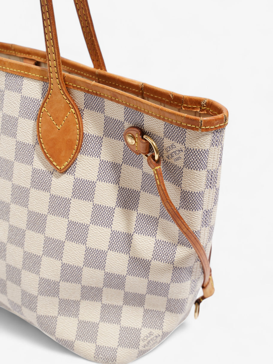 Louis Vuitton Neverfull Damier Azur Coated Canvas PM Image 9