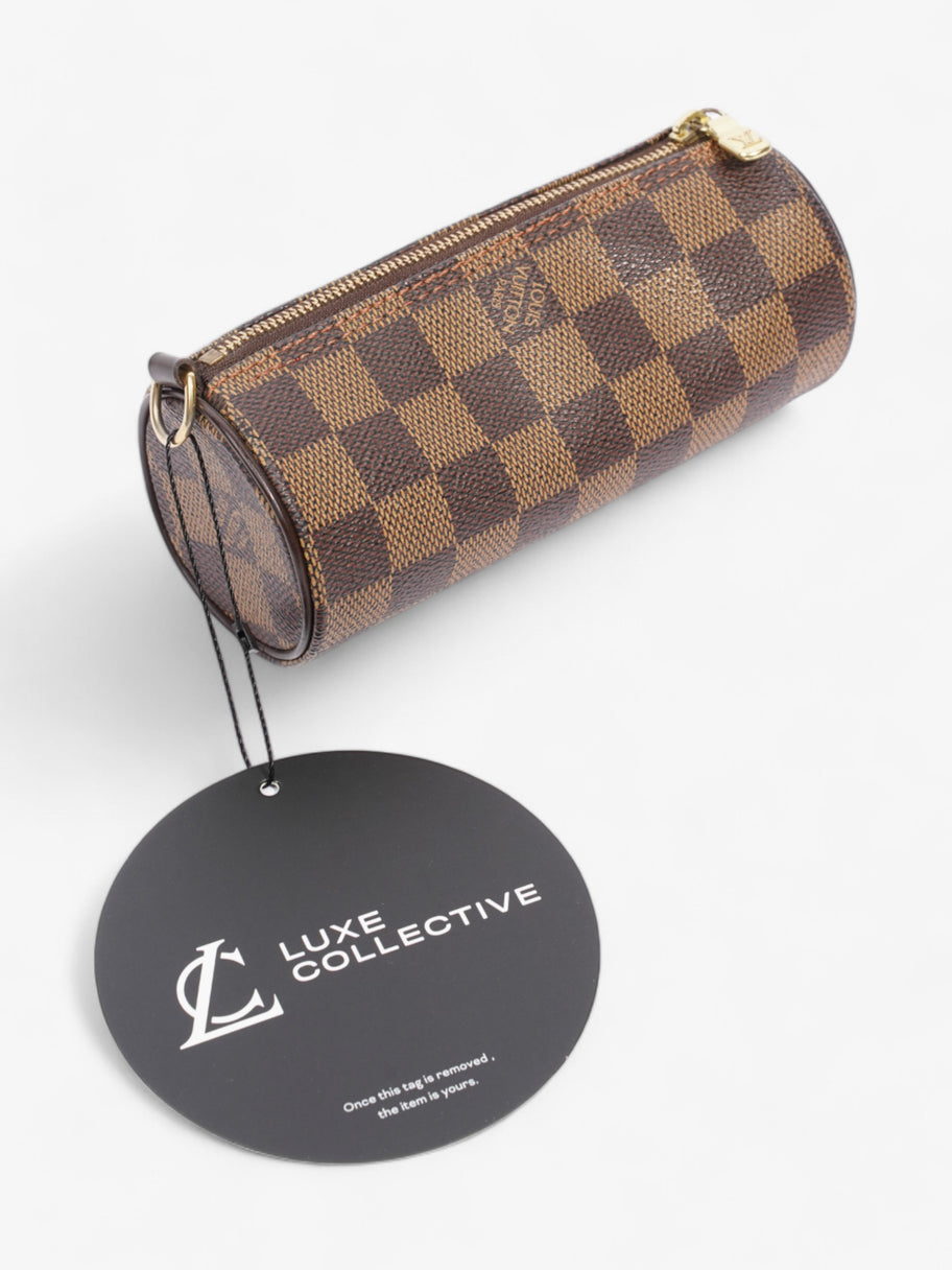 Louis Vuitton Papillon Pouch - No Strap Damier Ebene Coated Canvas Mini Image 7