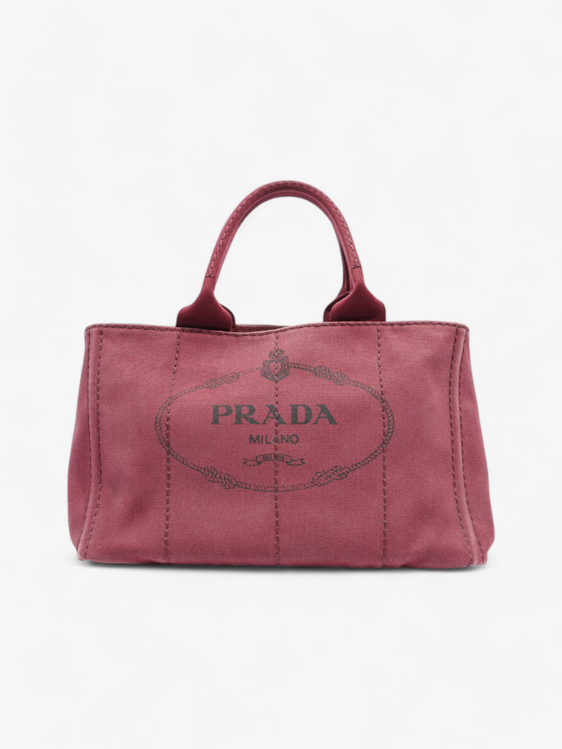  Prada Prada Canapa 2 Way Handbag Bordeaux Cotton