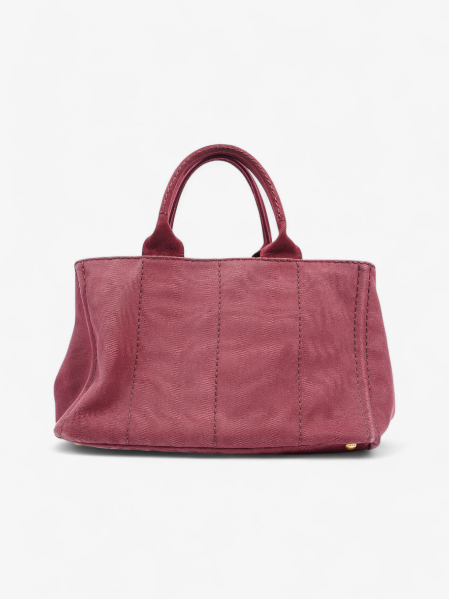 Prada Prada Canapa 2 Way Handbag Bordeaux Cotton Image 4