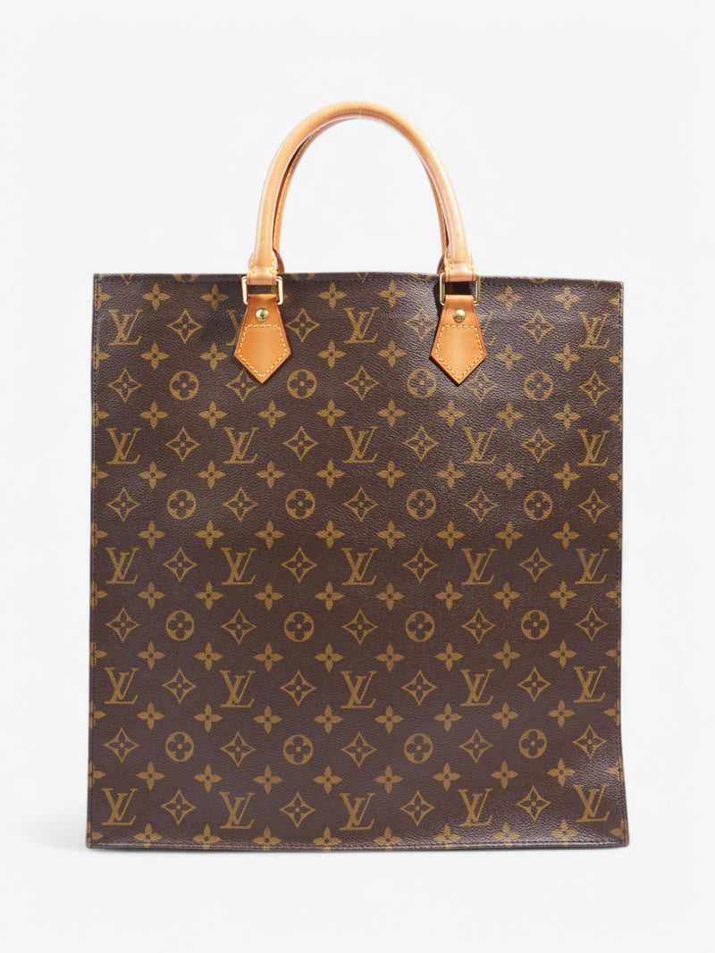  Louis Vuitton Sac Plat Monogram Coated Canvas