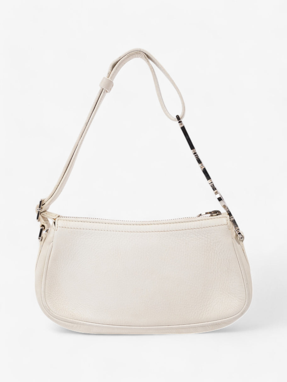 Christian Dior Charms Shoulder Bag White Leather Image 4