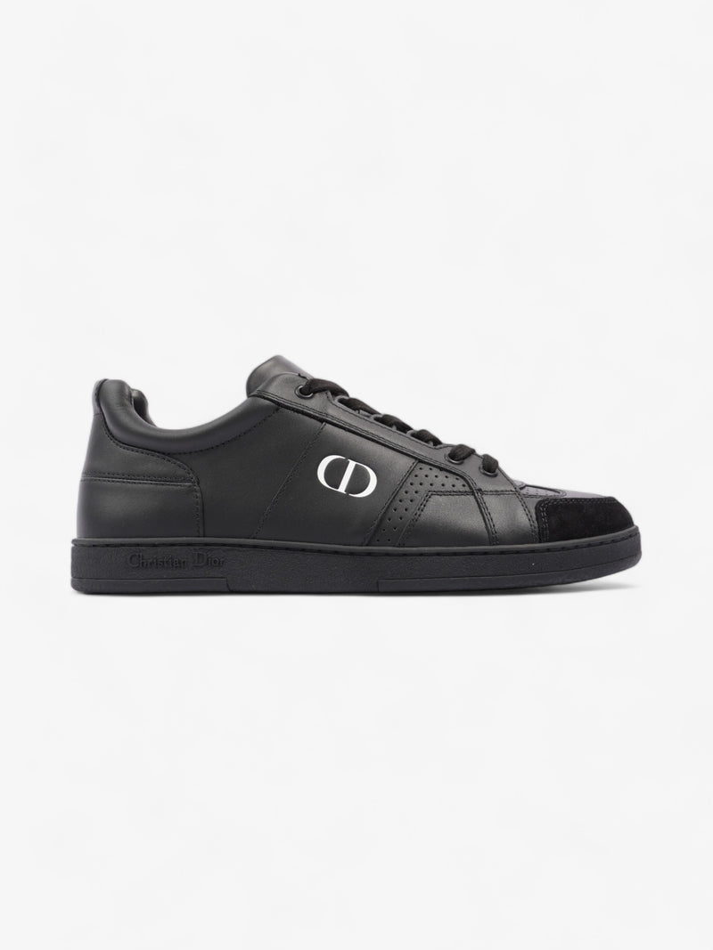  Christian Dior CD Low Top Sneakers Black / White Leather EU 38 UK 5