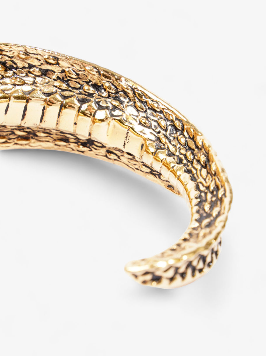 Saint Laurent Anamalier Cobra Cuff Bracelet  Gold Brass Image 4