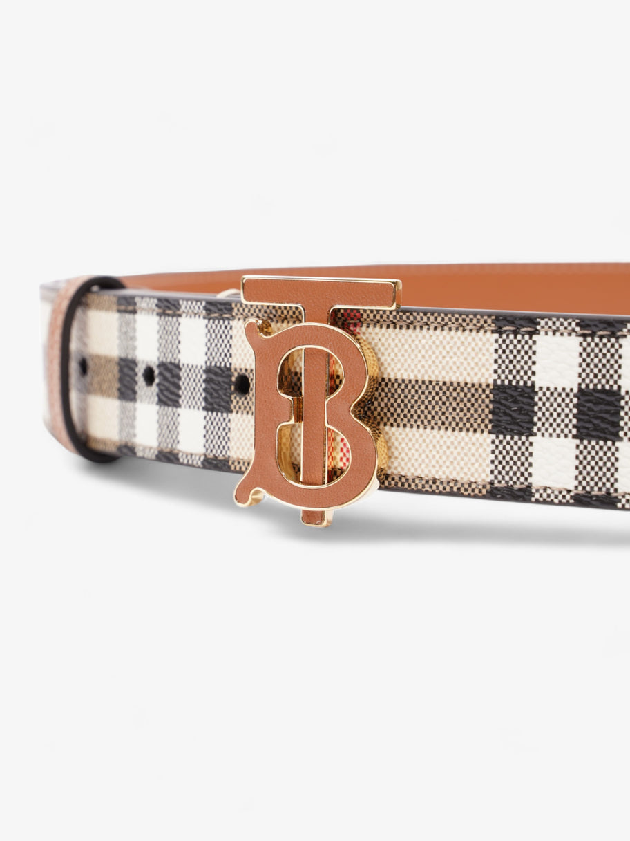 Burberry TB Belt Vintage Check / Briar Brown Canvas Medium - 102cm Image 3