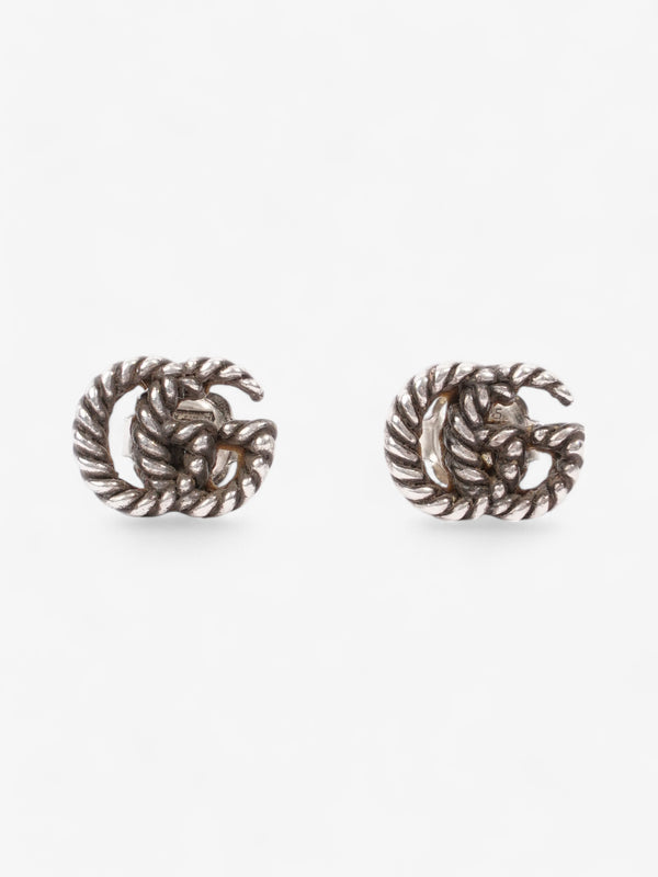 Gucci Double G Earrings Silver Silver Sterling