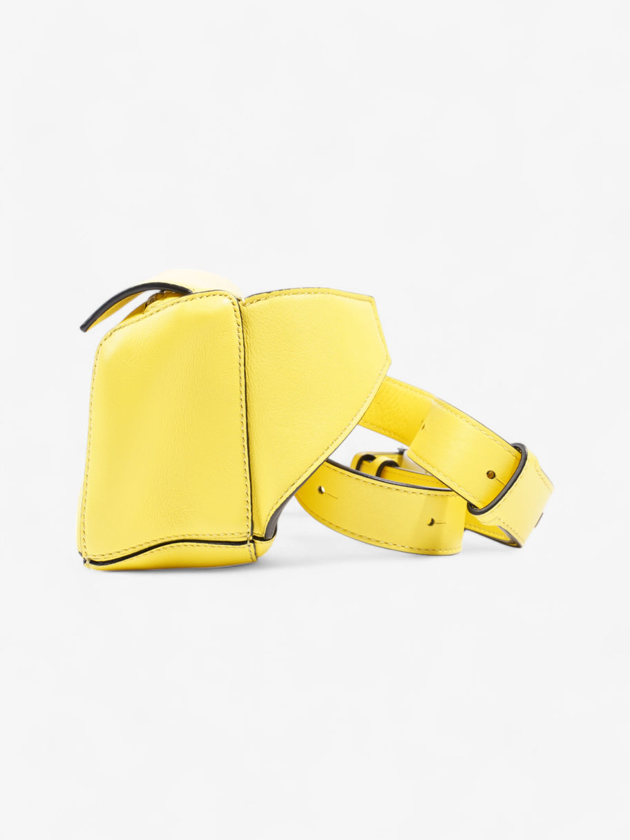 Loewe Puzzle Belt Bag Yellow Leather Mini Image 3