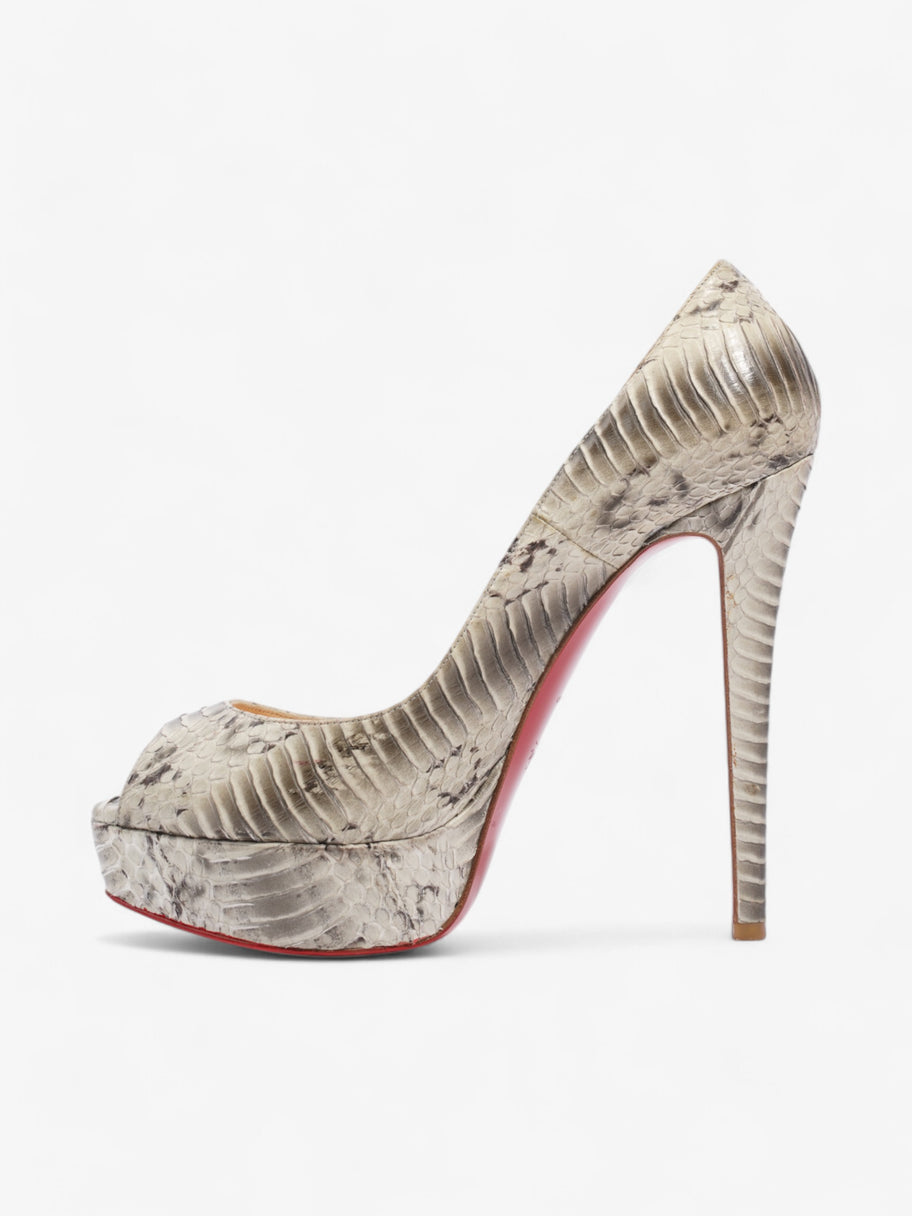 Christian Louboutin Banane 140 Stone  / Grey Python EU 39 UK 6 Image 3